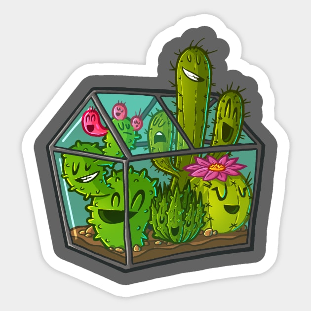 Cacti greenhouse Sticker by RemcoBakker